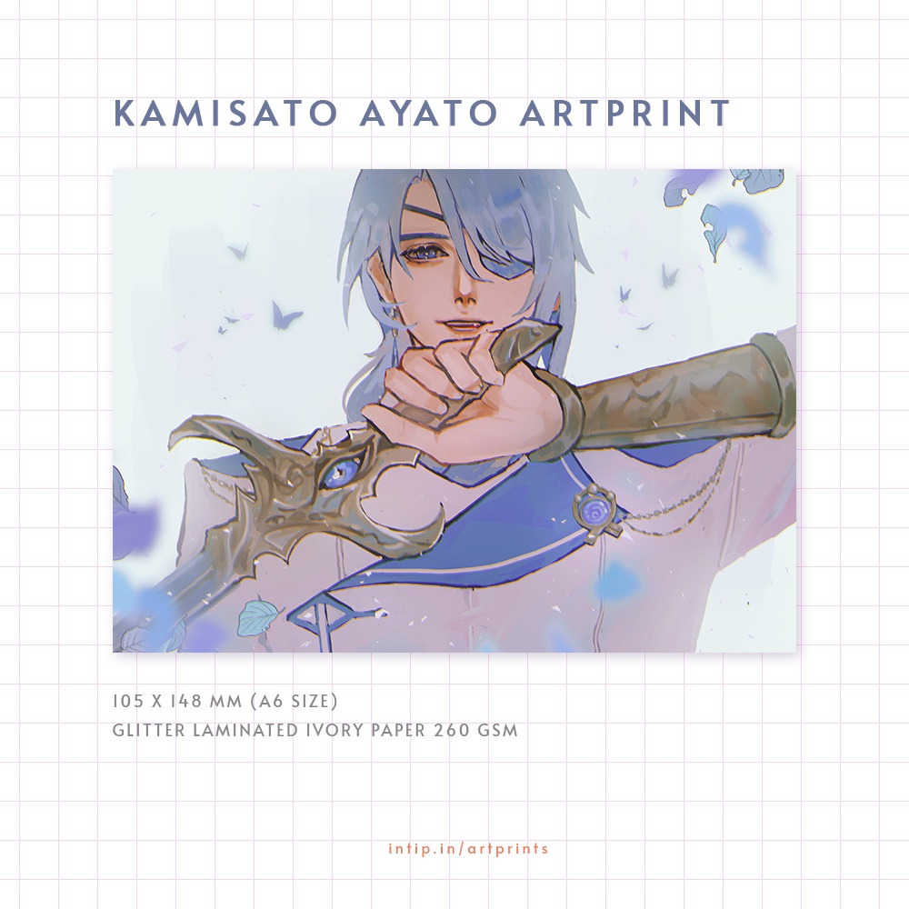 KAMISATO AYATO ARTPRINT - GENSHIN IMPACT
