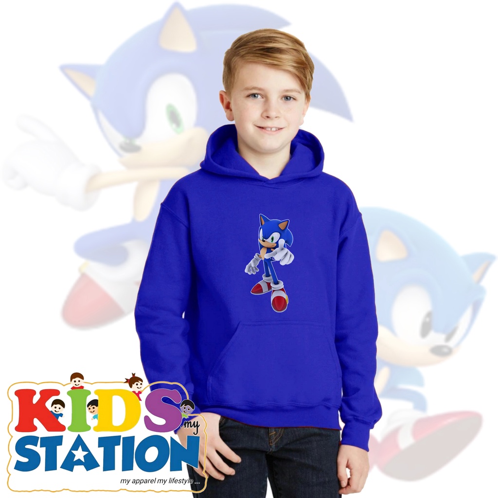 JAKET ANAK HOODIE SWEATER SONIC THE HEDGEHOG 2