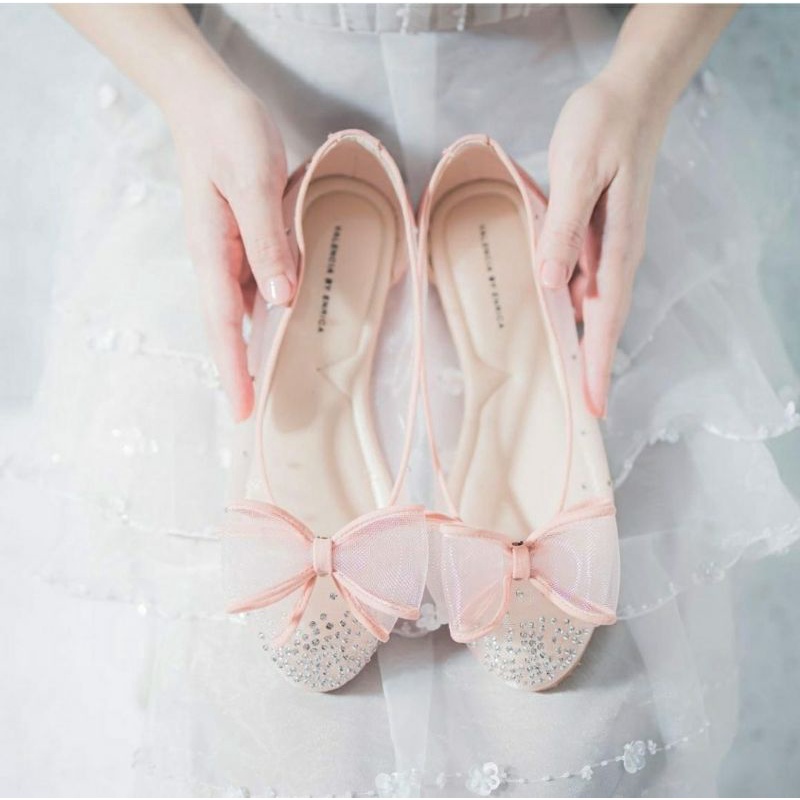 VALENCIA BY ENRICA MARY FLAT IN PINK SZ 36