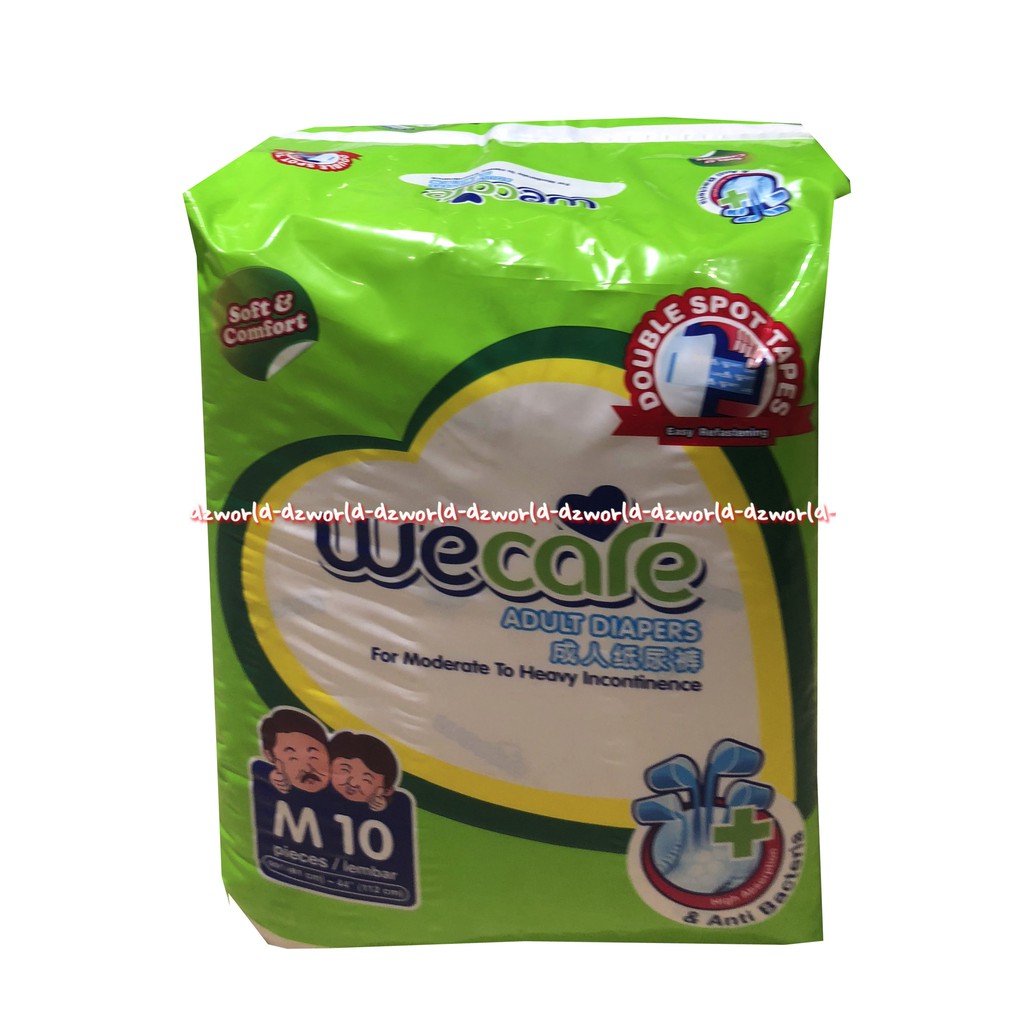 We Care Adult Diapers M 10 Popok Dewasa Wecare Hijau