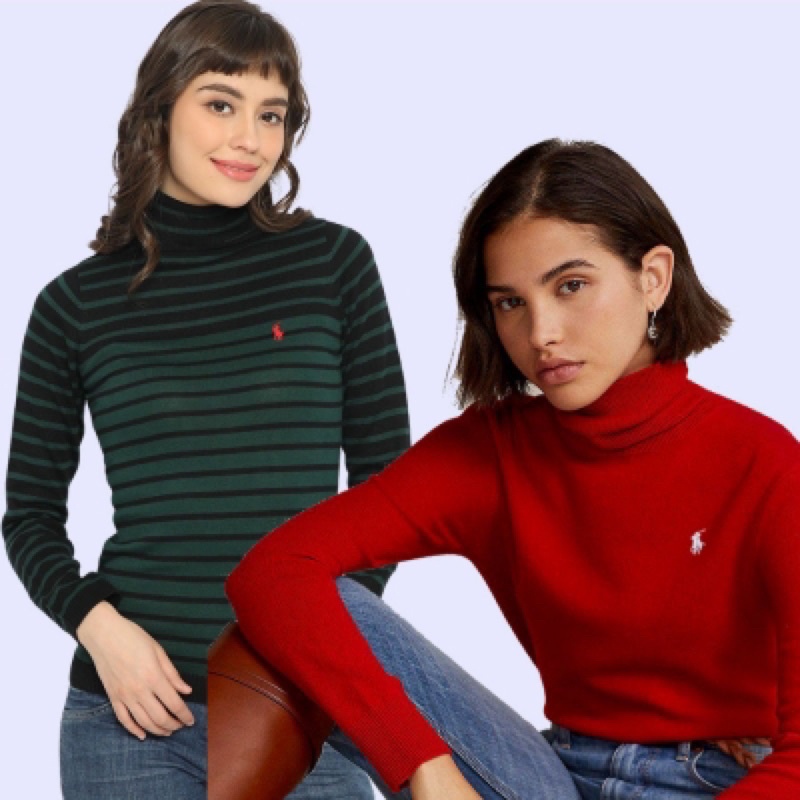 [2warna] POLO RALPH LAUREN 227 Cashmere Sweater - Sweater Wanita Branded Original