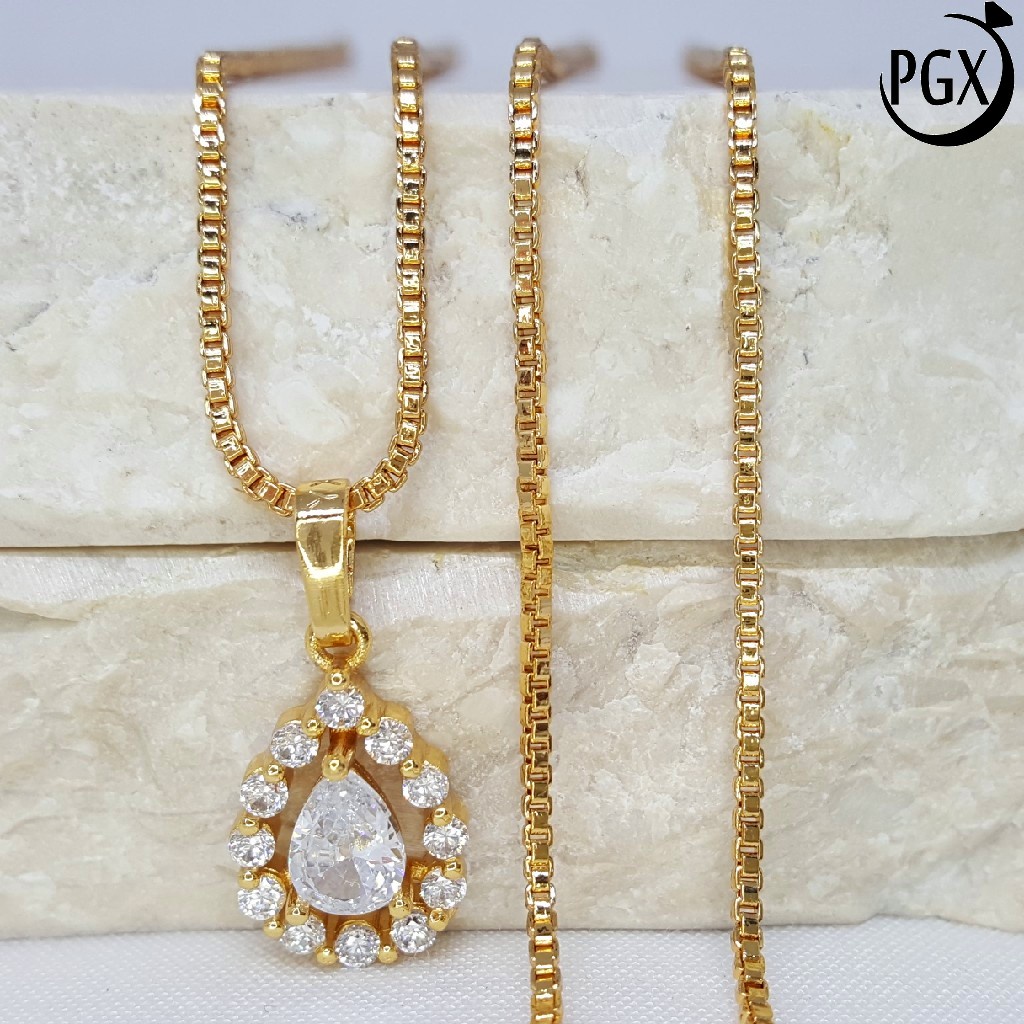 PGX Kalung Wanita Xuping Perhiasan Lapis Emas Aksesoris Fashion Premium - XD122