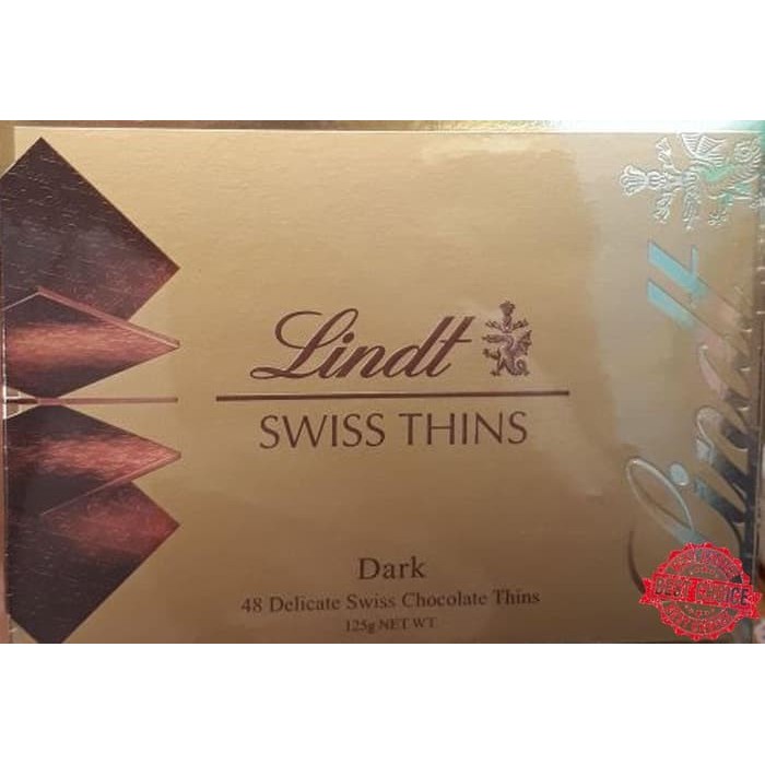 

Spesial Promo - Promo !! Lindt Swiss Thins Dark Chocolates - Coklat Import Swiss