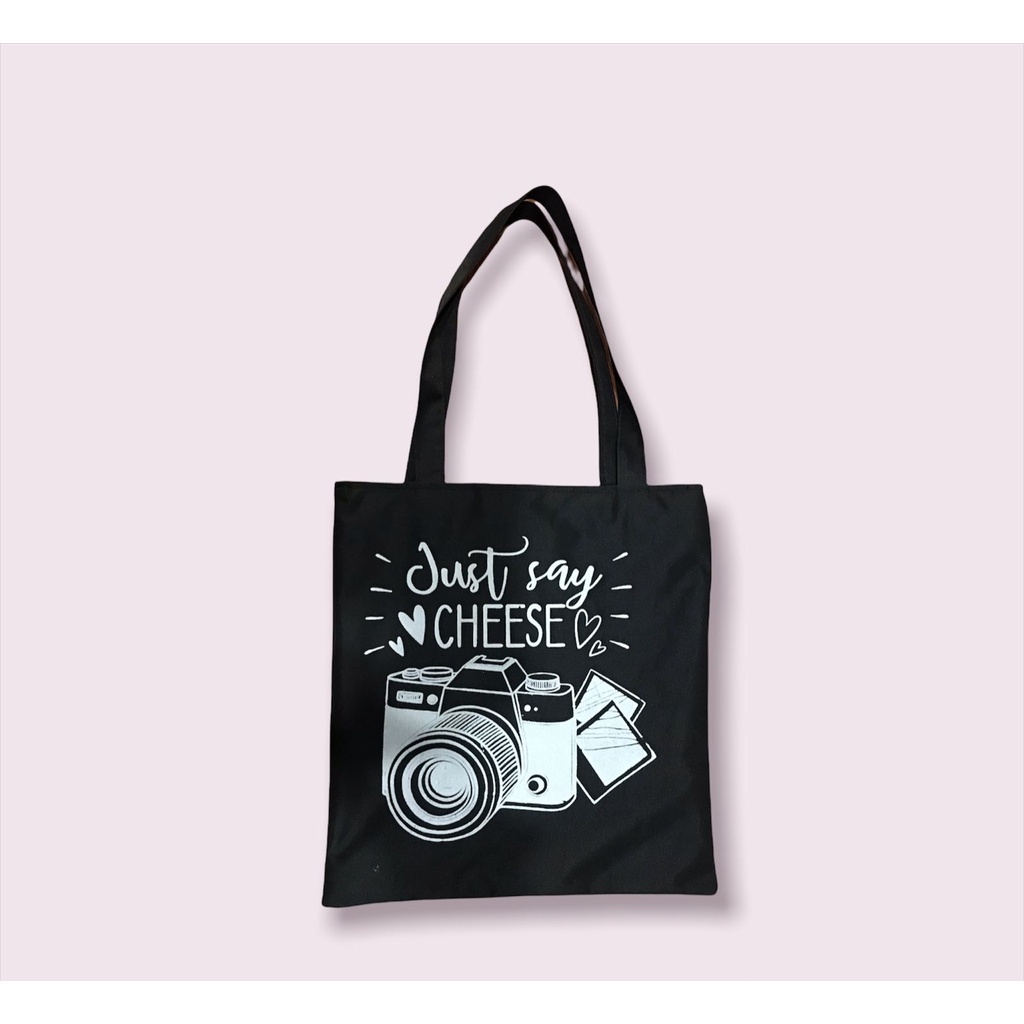 TOTE BAG WANITA KANVAS TOTEBAG PRIA CANVAS MOTIF DENGAN RESLETING