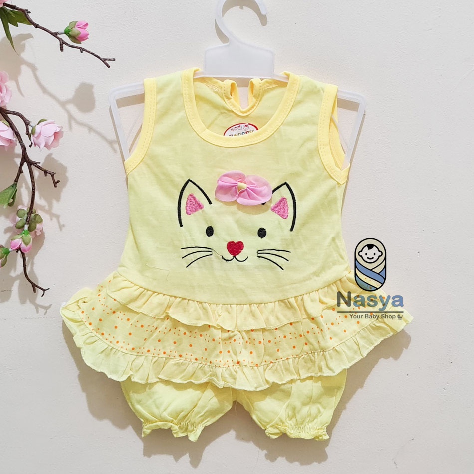 [N-023] Setelan baju bayi / setelan baju anak MURAH  (3-6m)