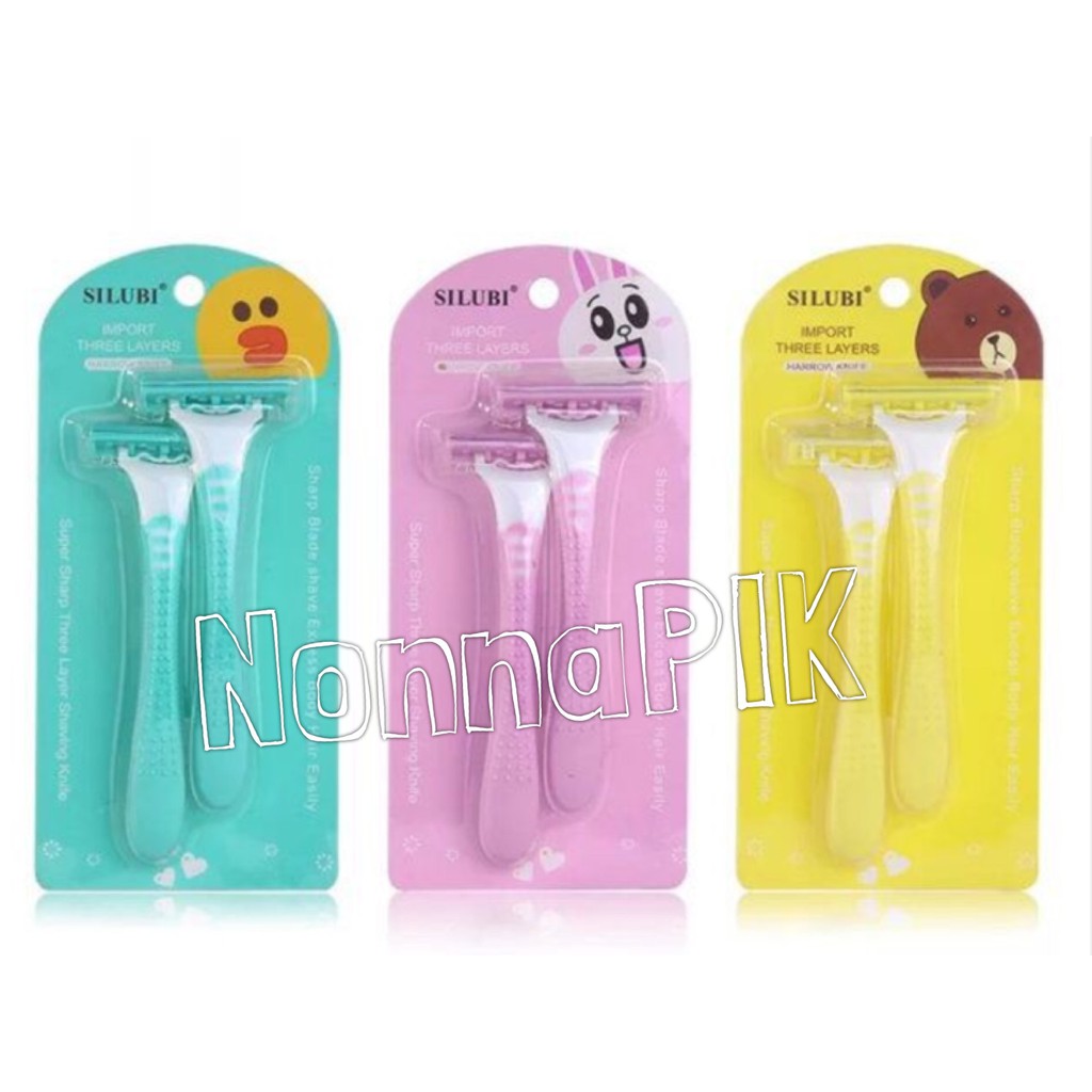 Cony Brown Sally Isi 2 Pcs | Pisau Silet Pencukur Jenggot