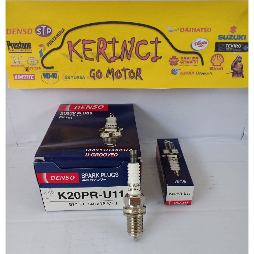 Busi Denso K20PR U11 Spark Plug Hyundai Elantra 1.8