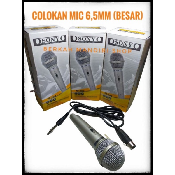 Microphone Kabel SONY AW-200 Jack Besar // Mic Masjid // Mic Karaoke // Murah Berkualitas