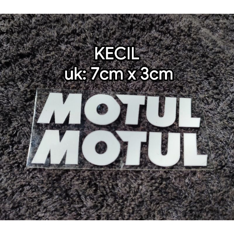 sticker cutting MOTUL UKURAN KECIL