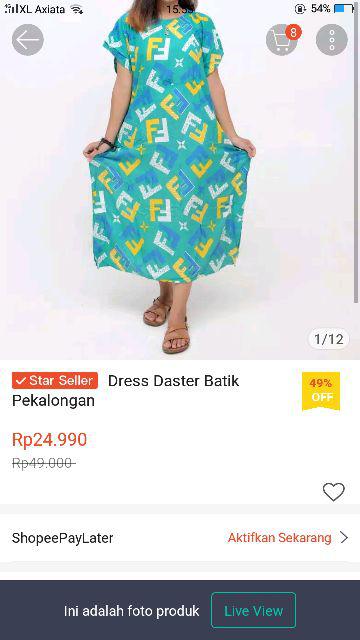 Dress Daster Batik Pekalongan