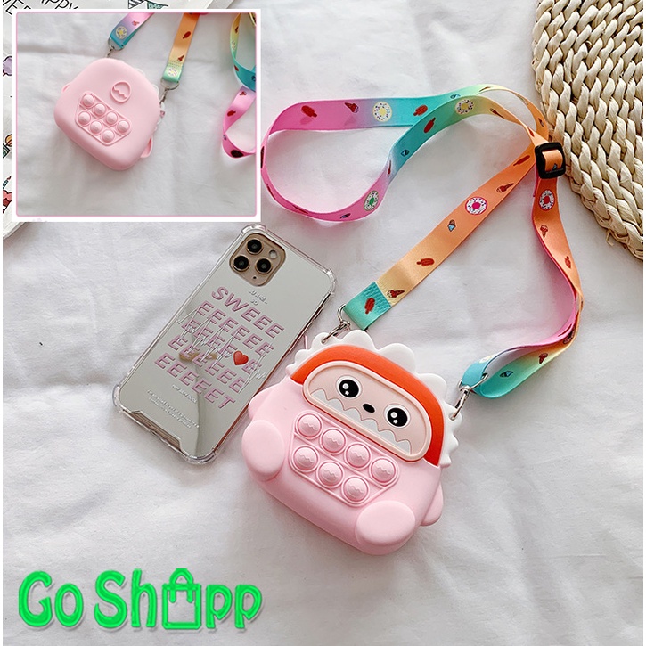 Tas Pop it Anak Karakter Lucu Import - Tas Selempang Anak Karakter Lucu - Tas Pop It Terbaru Import - Tas Anak Lucu Pop It Fidget Toys [JL17]