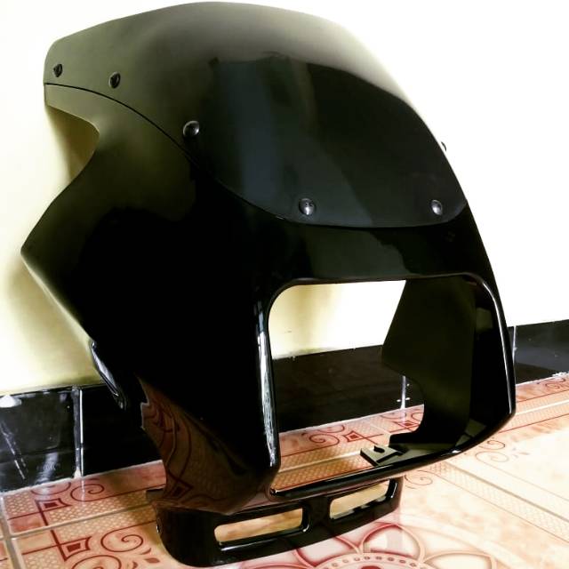 Fairing/kedok/cover kerodong lampu yamaha RXZ milenium Hitam