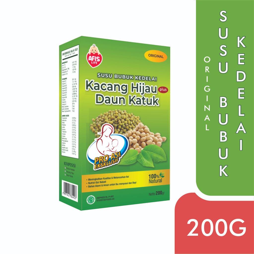 Afis susu kacang hijau daun katuk