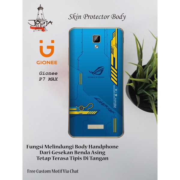 Dapat 2pcs Garskin Gionee P7 Max Motif rog 2 - Free Custom Motif