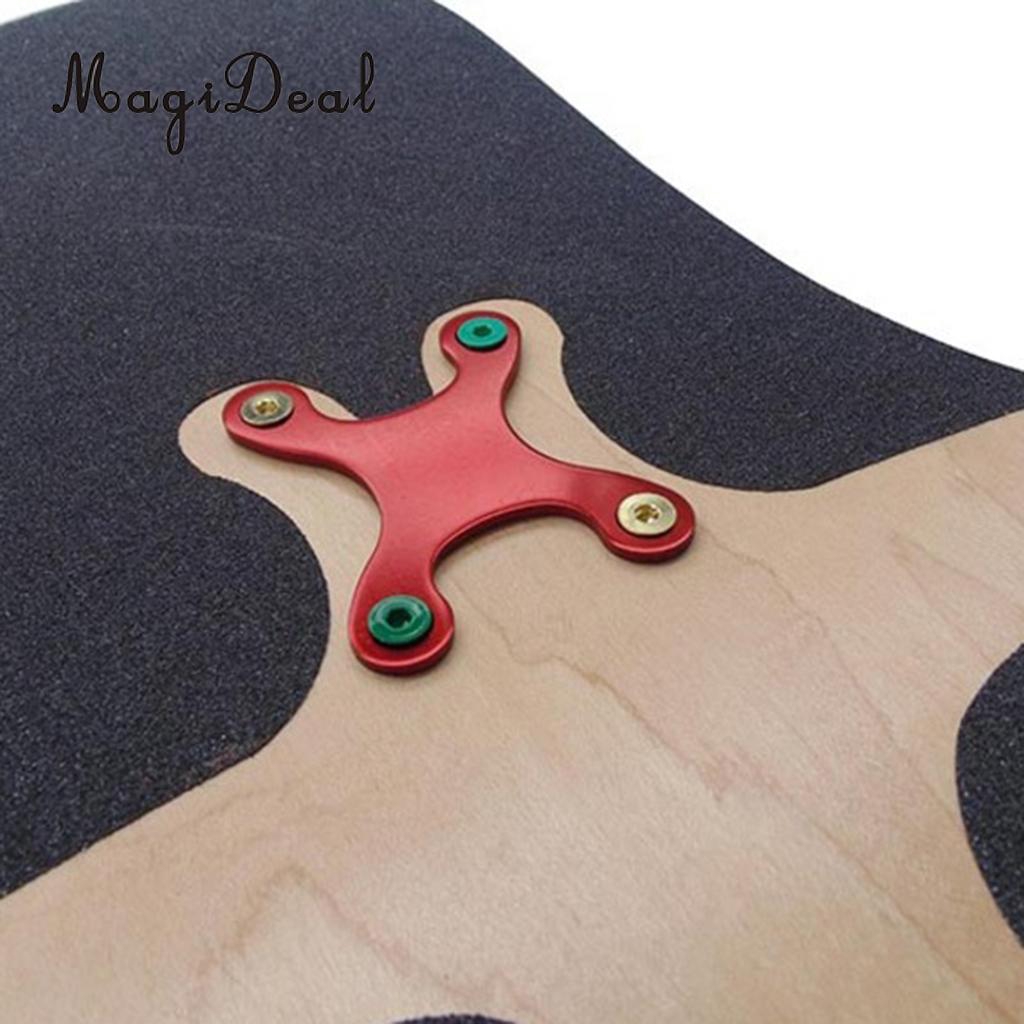 2pcs Gasket Skateboard Longboard Bahan Aluminum Alloy Warna Merah