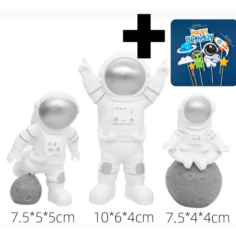 topper astronot/ topper planet / topper cake /topper roket/ topper luar angkasa/ topper anak / toppe