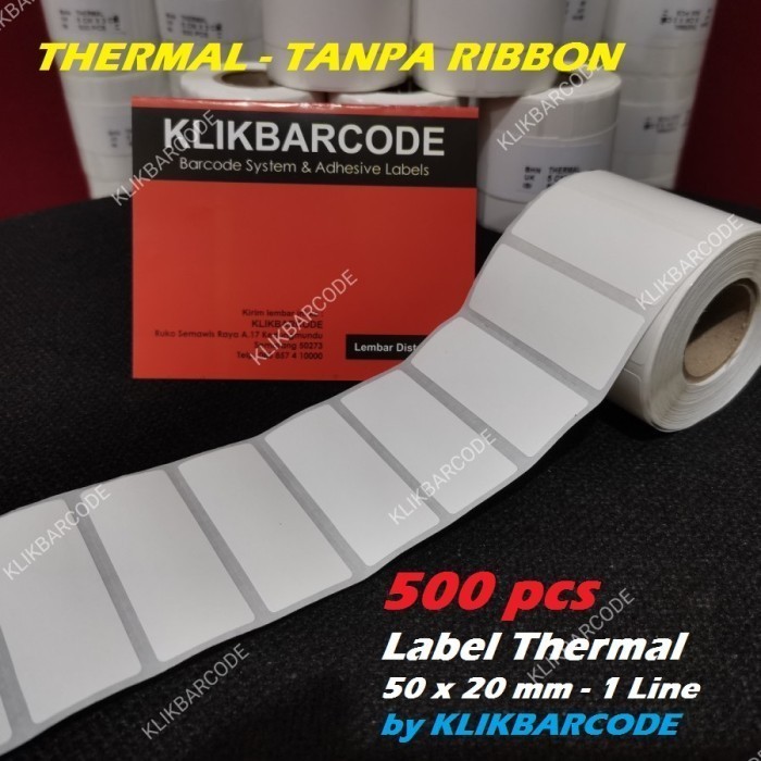 

MURAH label sticker barcode direct thermal 50x20 mm, 1line,xprinter, 500pcs