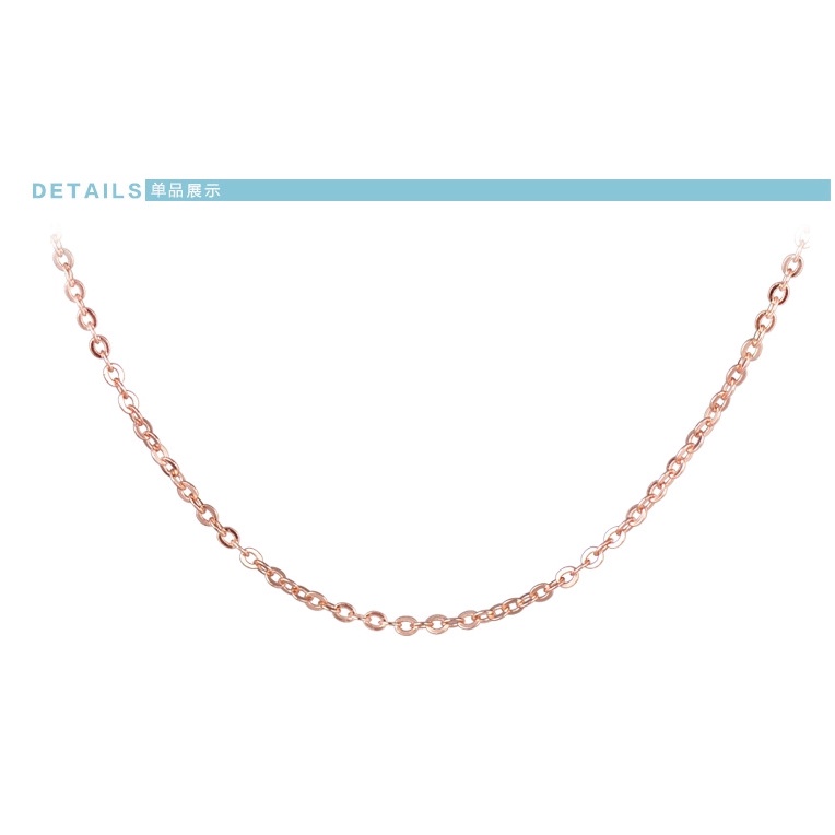 Kalung Rantai Salib Bahan Stainless Steel Lapis Silver Rose Gold Ukuran 18 Inci Untuk Wanita