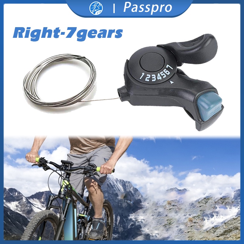 Gear Shifter Sepeda MTB 7 Gears Shifter Operan Gigi Sepeda Thumb Gear Shifter Universal Untuk Sepeda
