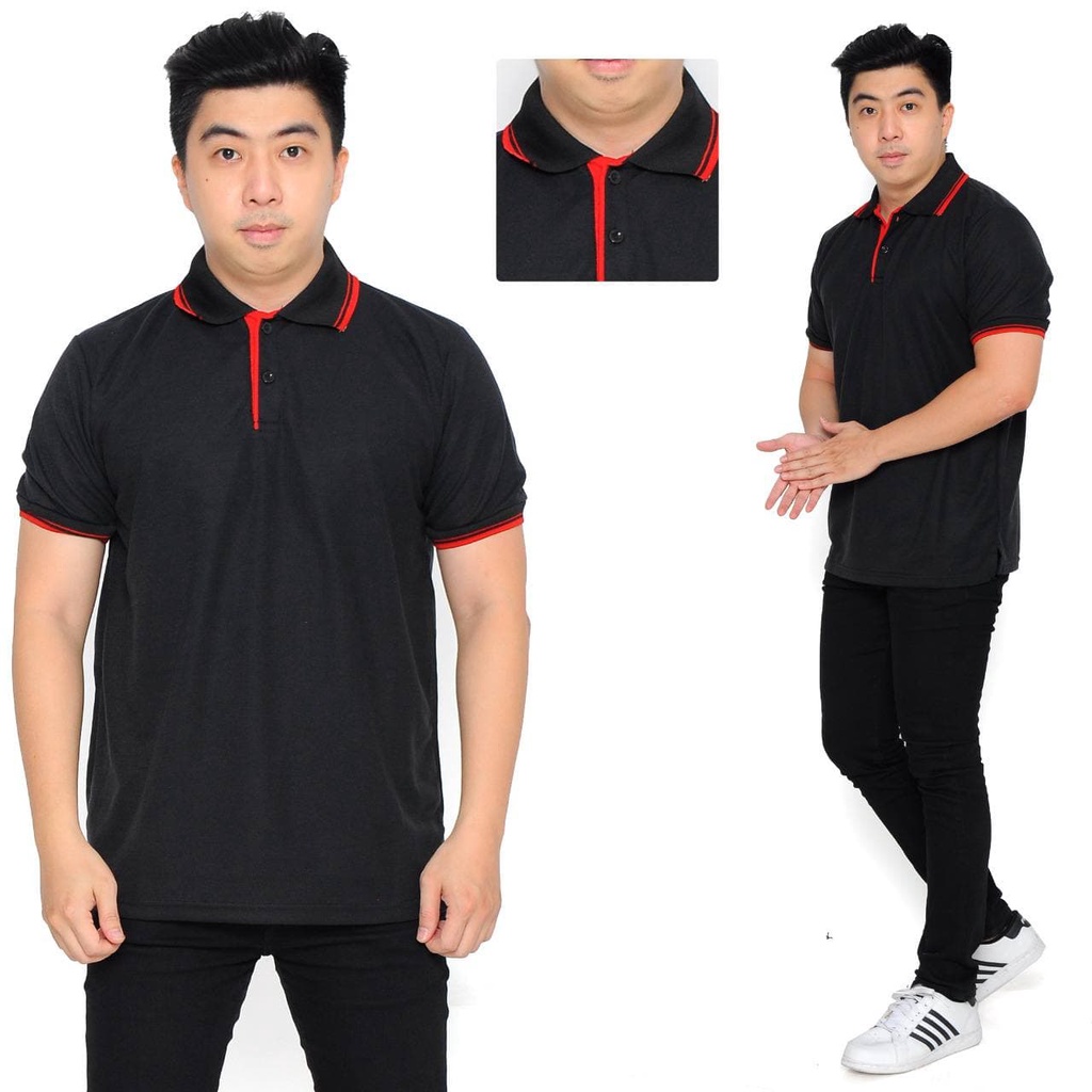 New - Kaos Kerah Pria Polos / Kaos Polo List Polos Kaos kerah / kaos polo / poloshirt / polo shirt