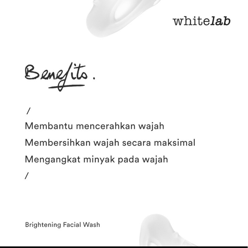 WHITELAB BRIGHTENING FACE WASH