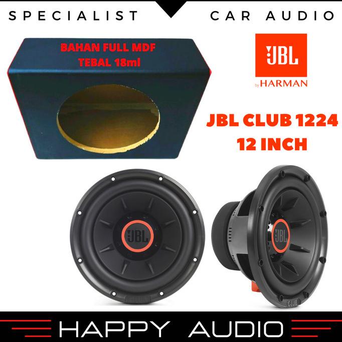 Promo Subwoofer Audio Mobil Jbl Club 1224 12 Inch Subwoofer Bonus Box Sub Promo
