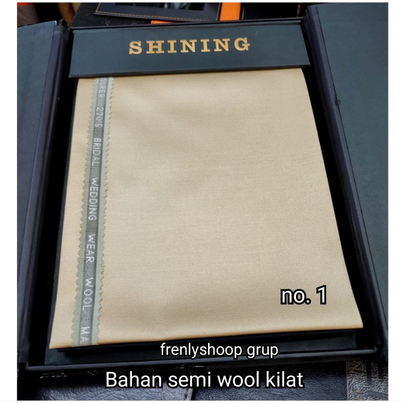 Kain stelan jas blazer semi wool shining kilat / Bahan jas blazer semi wool shining kilat