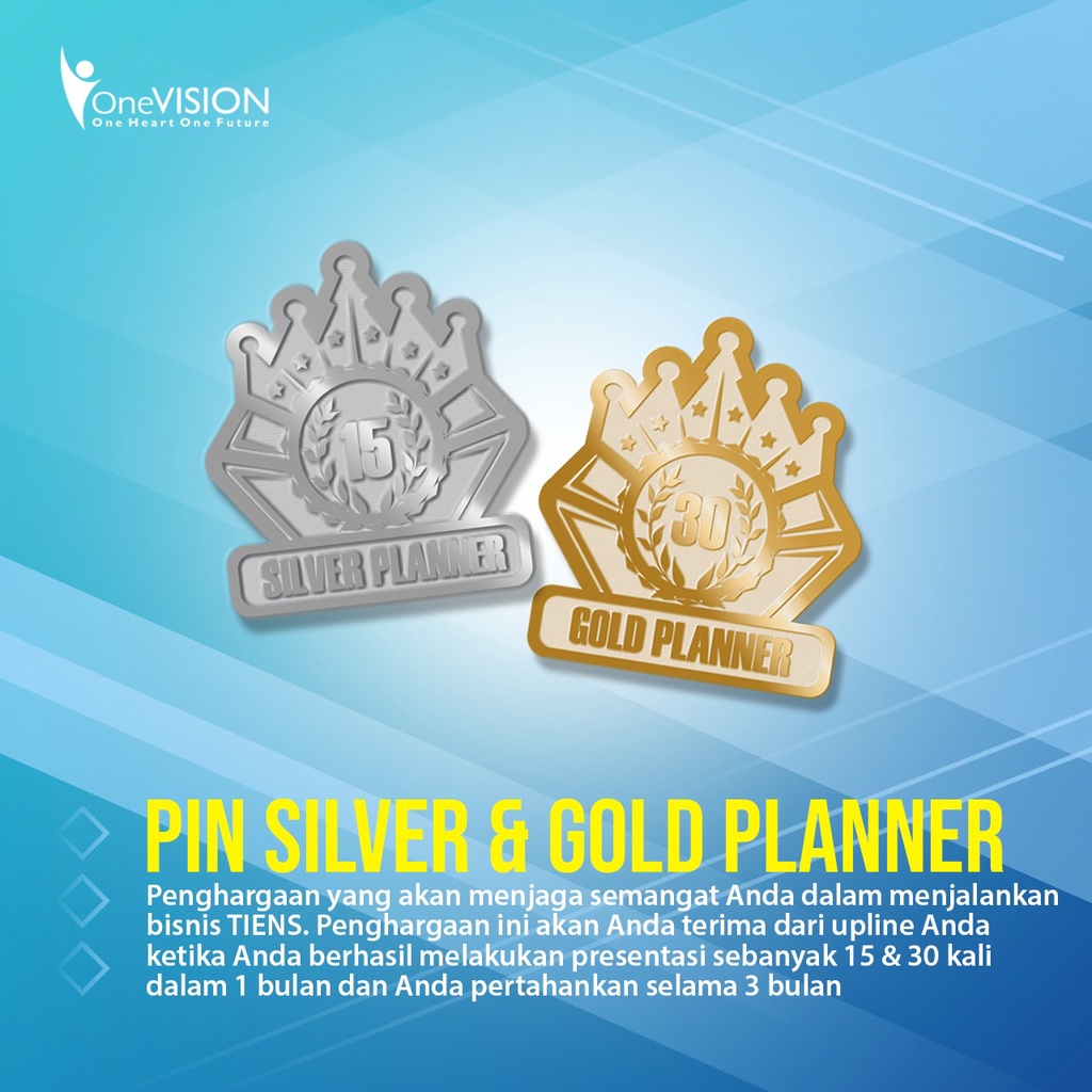 ONEVISION PIN SILVER PLANNER