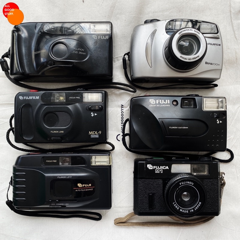 KAMERA ANALOG - PART 3 FUJI DL-15 / FUJI MDL-9 / FUJICA M1 / FUJI MDL-5 / FUJI BONAZOOM / FUJI DL-25