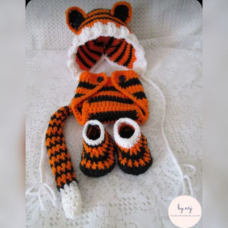 Jual KOSTUM TIGER / KOSTUM FOTO NEWBORN / KOSTUM HARIMAU / TIGER HAT ...