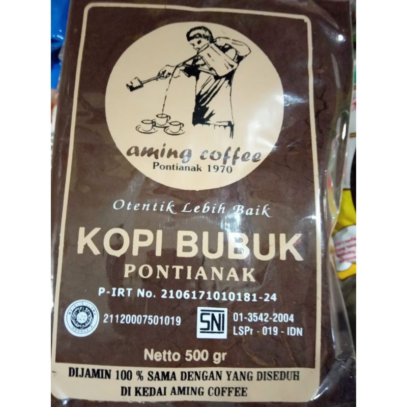 

Kopi bubuk Aming Pontianak 500g/Kopi Khas Kalimantan Barat/aming coffee