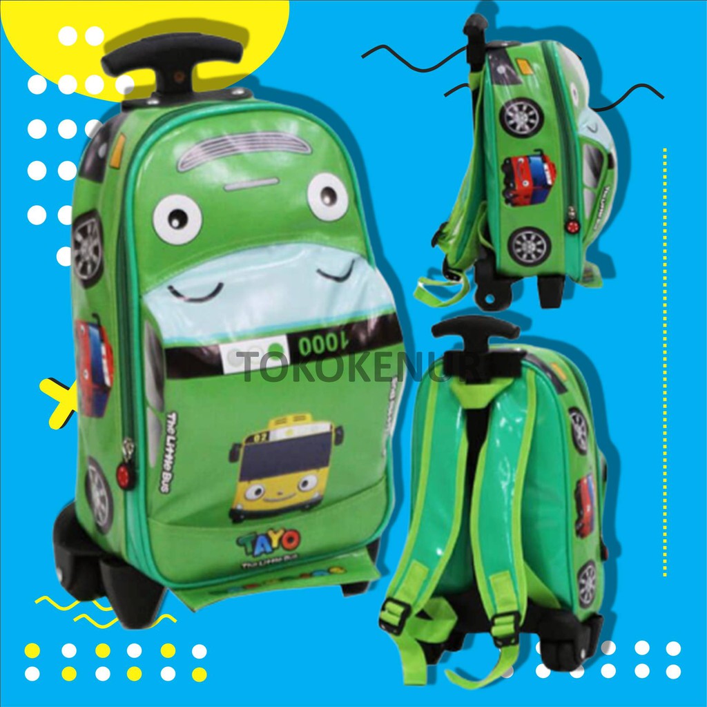 L43X8 TAS KOPER ANAK PEREMPUAN RODA INCH DORONG INCH DORONG ELSA BIRU 4RODA FIBER KOPER SEKOLAH