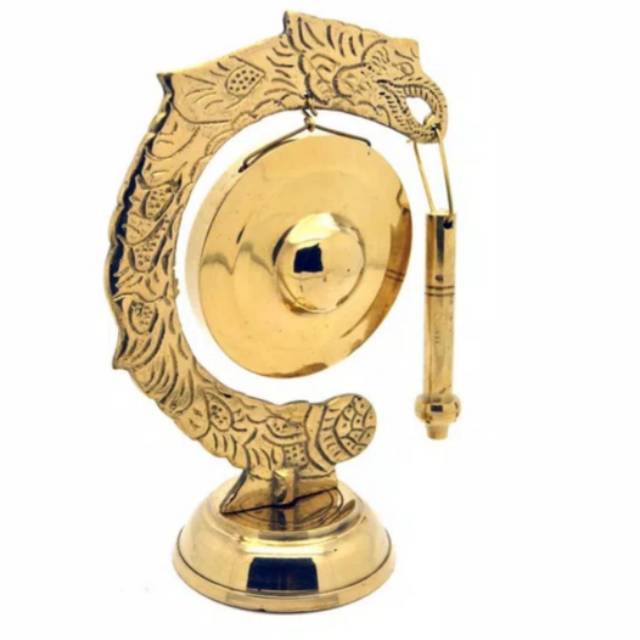 Miniatur gamelan gong bahan asli kuningan
