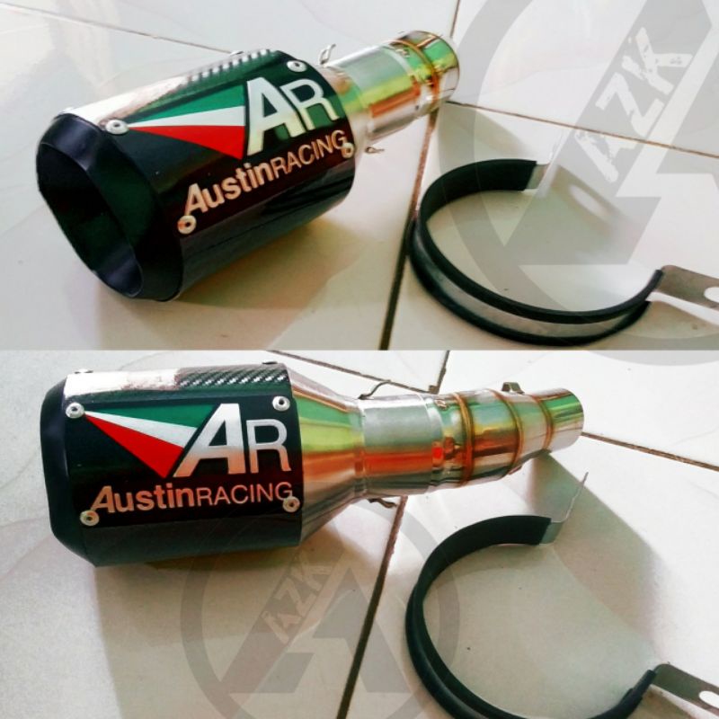 Knalpot Ar Austin Racing Ninja 250, R25, mt25, Zx250 Slip On PNP Header Standar/ori