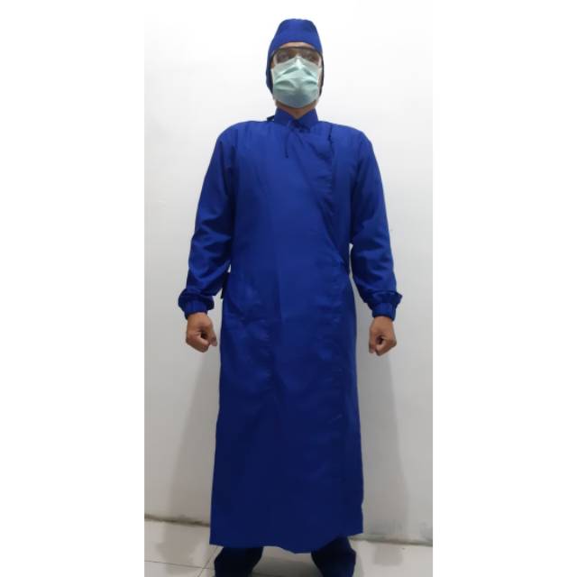 Apd gown rumah hayu, apd medis, gown kimono, baju operasi