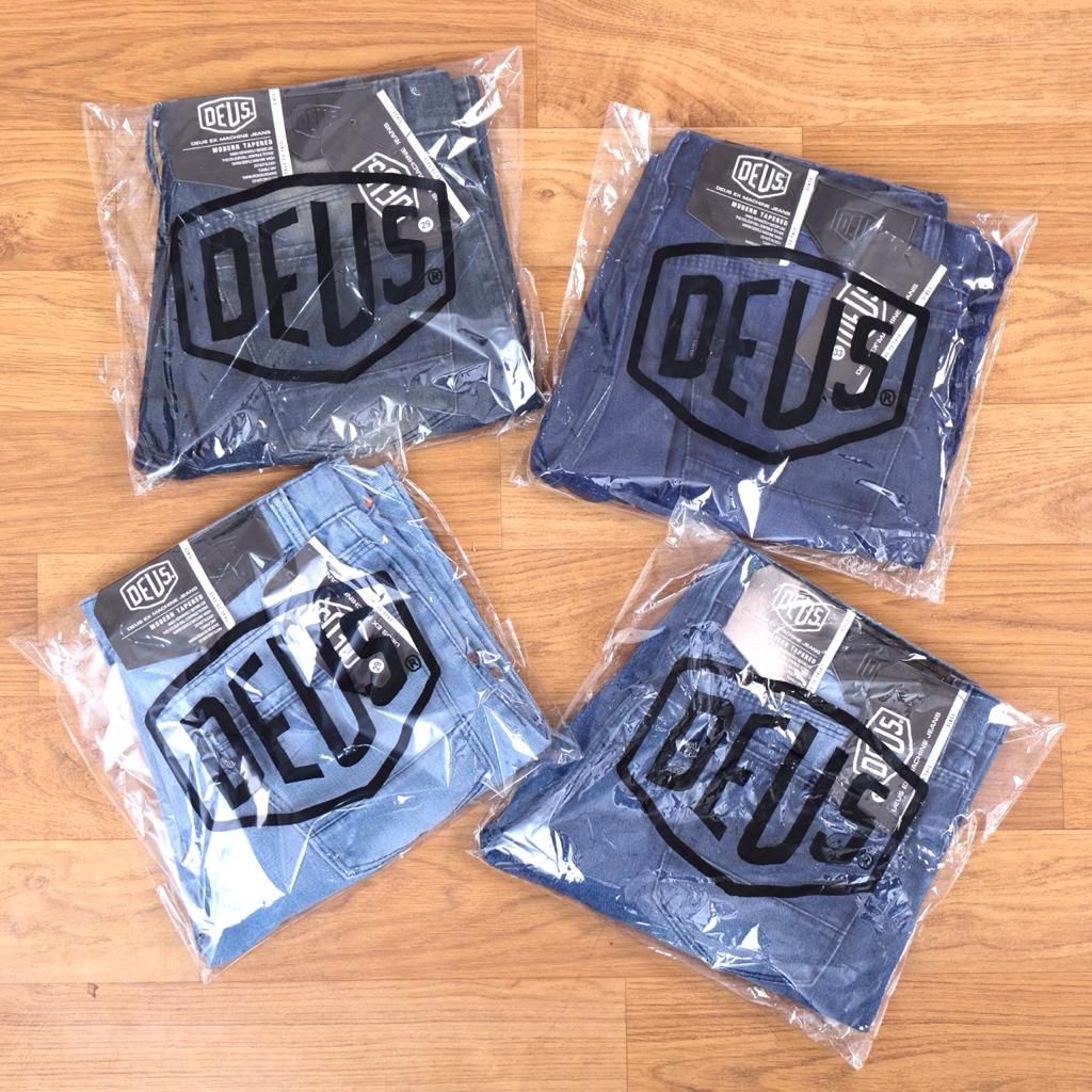 Jeans pendek DEUS terbaru 2021 tali motif sobek riped pria hitam biru grey ice blue distro jeans