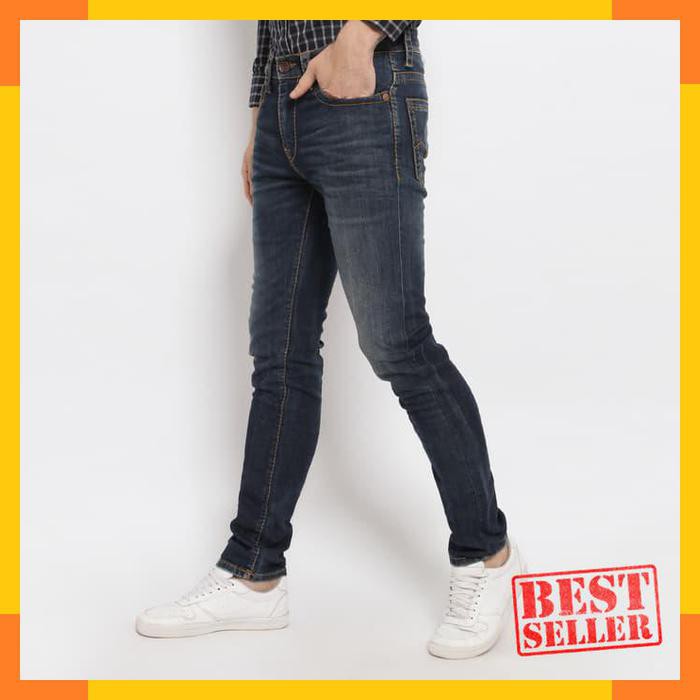 Kekinian ENERGIE Jeans Pria Original - Hans Jeans Slim Fit - Biru- 29
