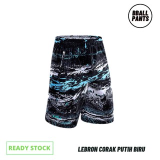 BBall Pants - Lebron James - Celana Basket - Corak Putih Biru