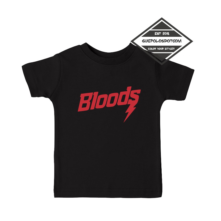 Kaos Baju Anak BLOODS Logo Kaos Distro - KAOS