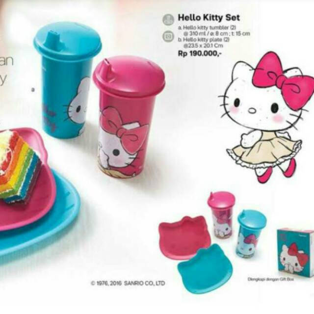 Jual Tupperware Hello Kitty Set Shopee Indonesia