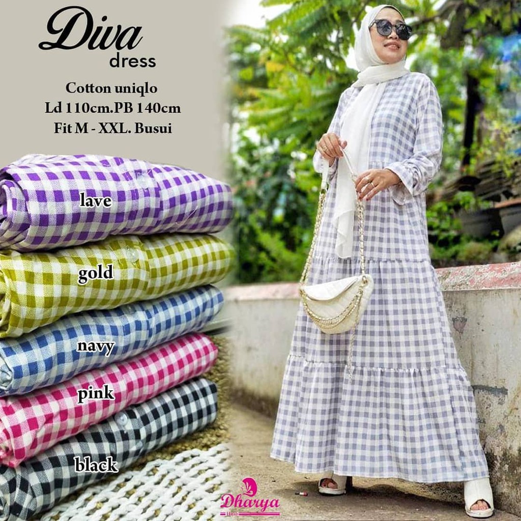 ALFAZZA / DIVA DRESS BY ALFAZZA BESTSELLER/ LILAC /KATUN KOTAK PREMIUM / AIZE JUMBO FIT TO XXL BUSUI