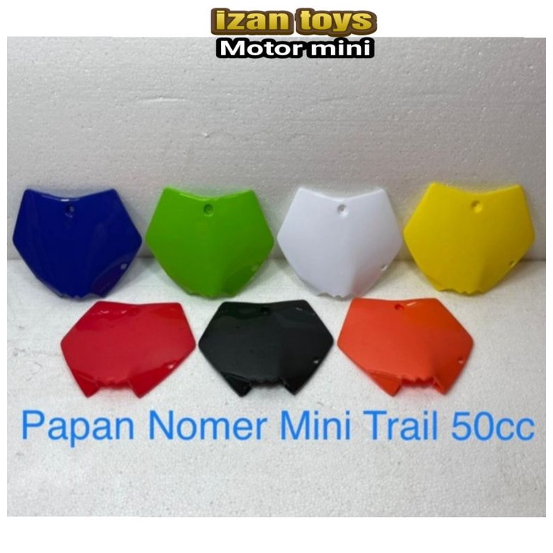 PAPAN NOMER/NOMER START/MT 2-TAMENG MOTOR MINI TRAIL-PAPAN NOMER MOTOR MINI TRAIL