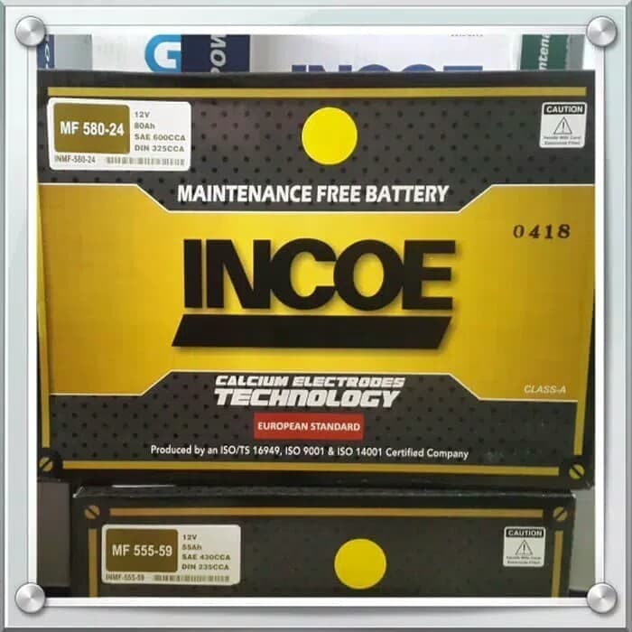 aki mobil incoe MF type 58024 12 volt 80 amper