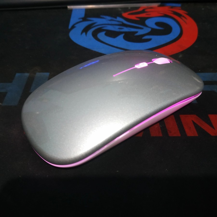 Mouse Wireless Super Slim Recharge 2.4Ghz/ Mouse Wireless Silent Click