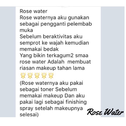 Bio Talk BPOM Natural Multifungsi Rose Water Toner , air mawar