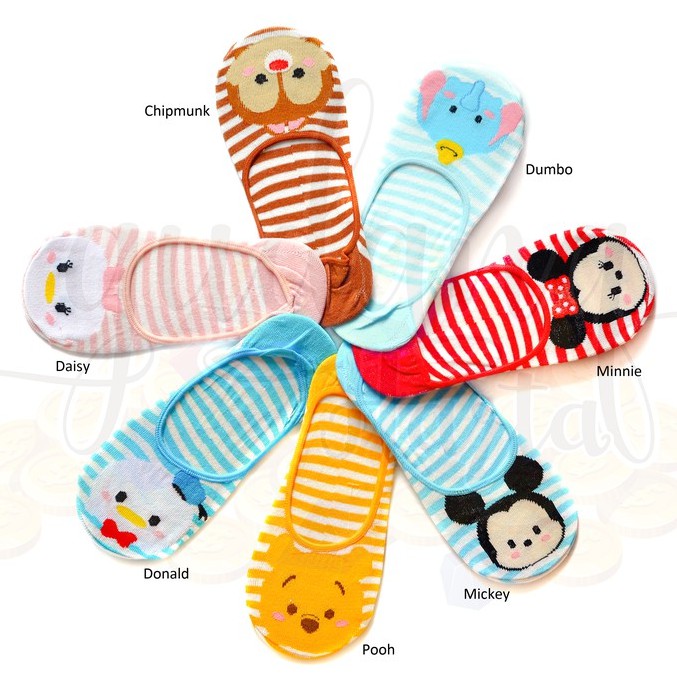 Kaos Kaki Kapal Karakter /Socks Lucu / Kaos Kaki Garis Garis GH 103072