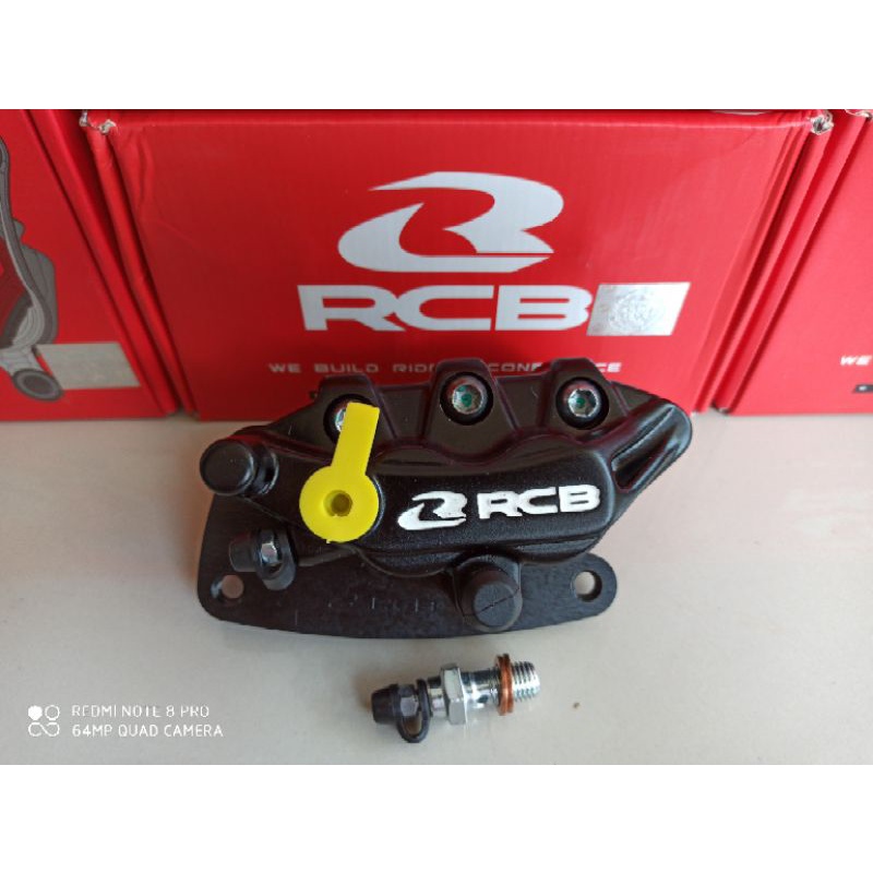 Kaliper depan RCB S Series Mx king R15 old Xabre Vixion old Vixion new RX king Kaliper RCB S Series 2 Piston Original RCB-Hitam