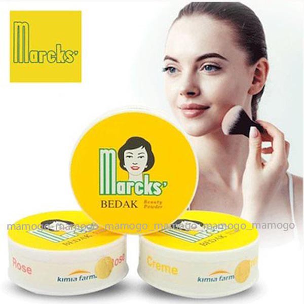 Bedak Marcks Tabur Invisible Rose Natural Creme Putih 40 gr Marks Marcs March