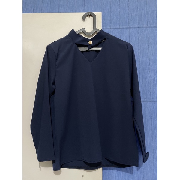 Preloved Blouse Navy