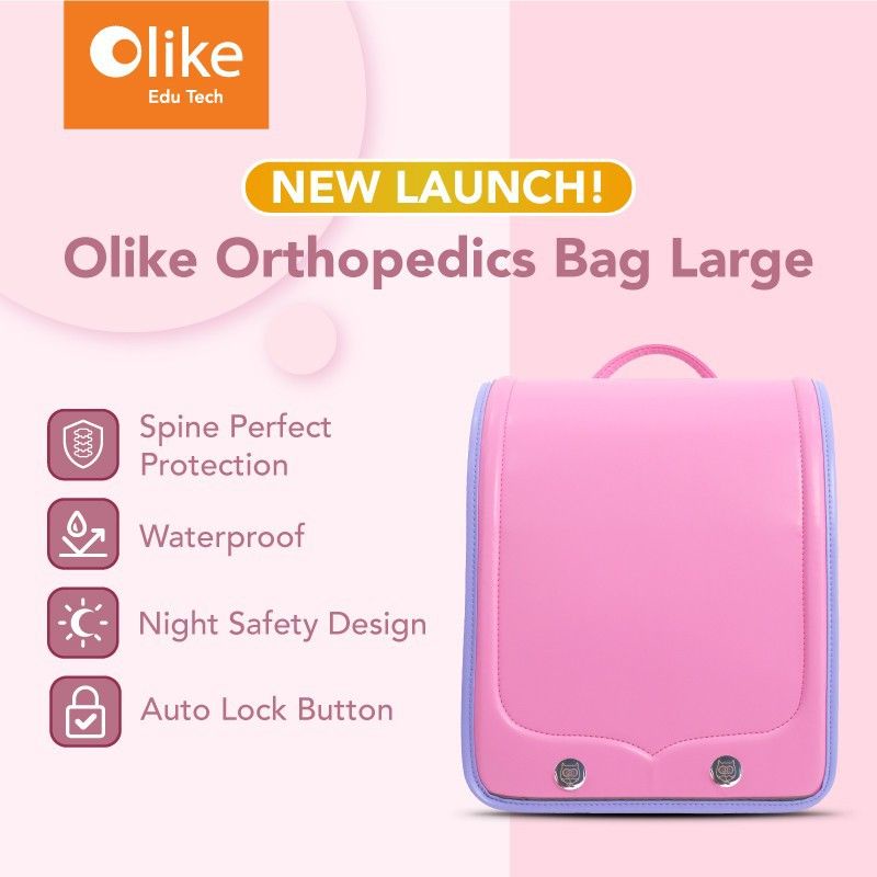 IMOO Orthopedic Bag Small pink Olike - Ransel anak/Tas sekolah anak Garansi resmi